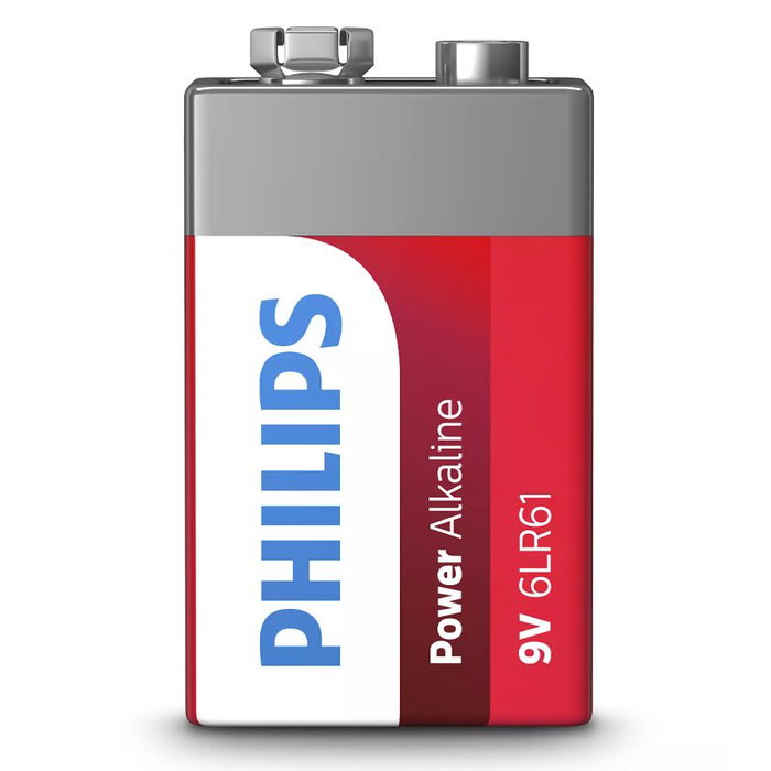Philips Pila Alcalina 6LR61P1B/10 9V